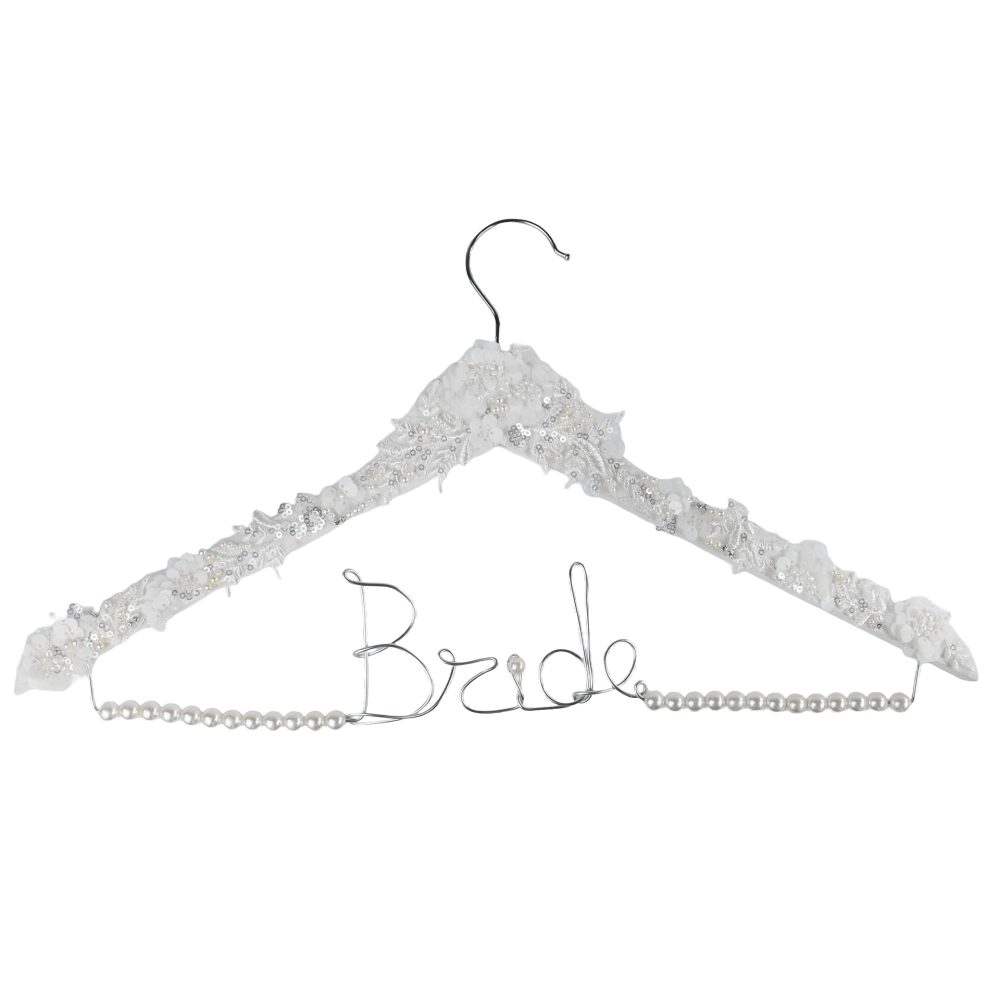 Κρεμάστρα νυφική χάντρες πούλιες